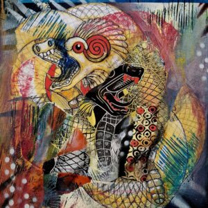 snake god print