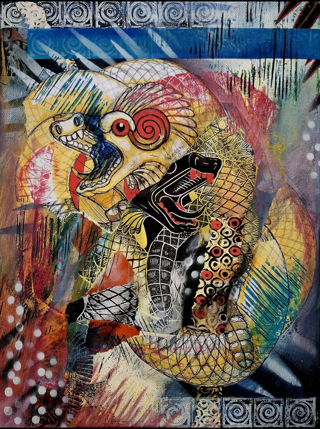 snake god print